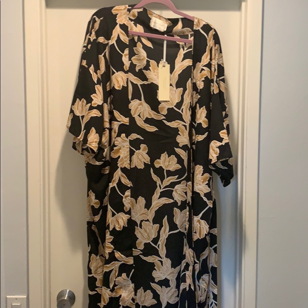 Black and gold robe